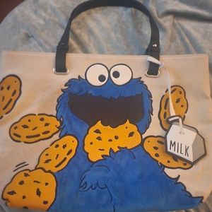 Rare Sesame Street Cookie Monster Loungefly Tote 🙂